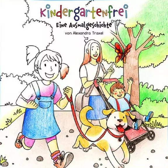 Kindergartenfrei Ausmalbuch