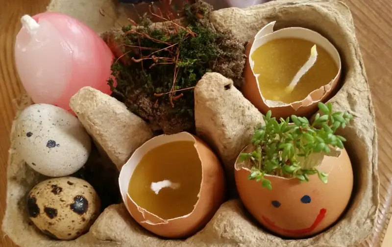Oster mit Kindern – Kresse-Ei